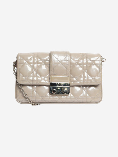 Grey 2013 patent Cannage Miss Dior Promenade chain wallet Cross-body bags Dior 