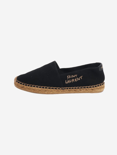 Black canvas espadrilles - size EU 39 (UK 6) Flat Shoes Saint Laurent 
