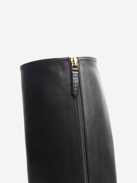 Black riding boots - size EU 36 alternate image