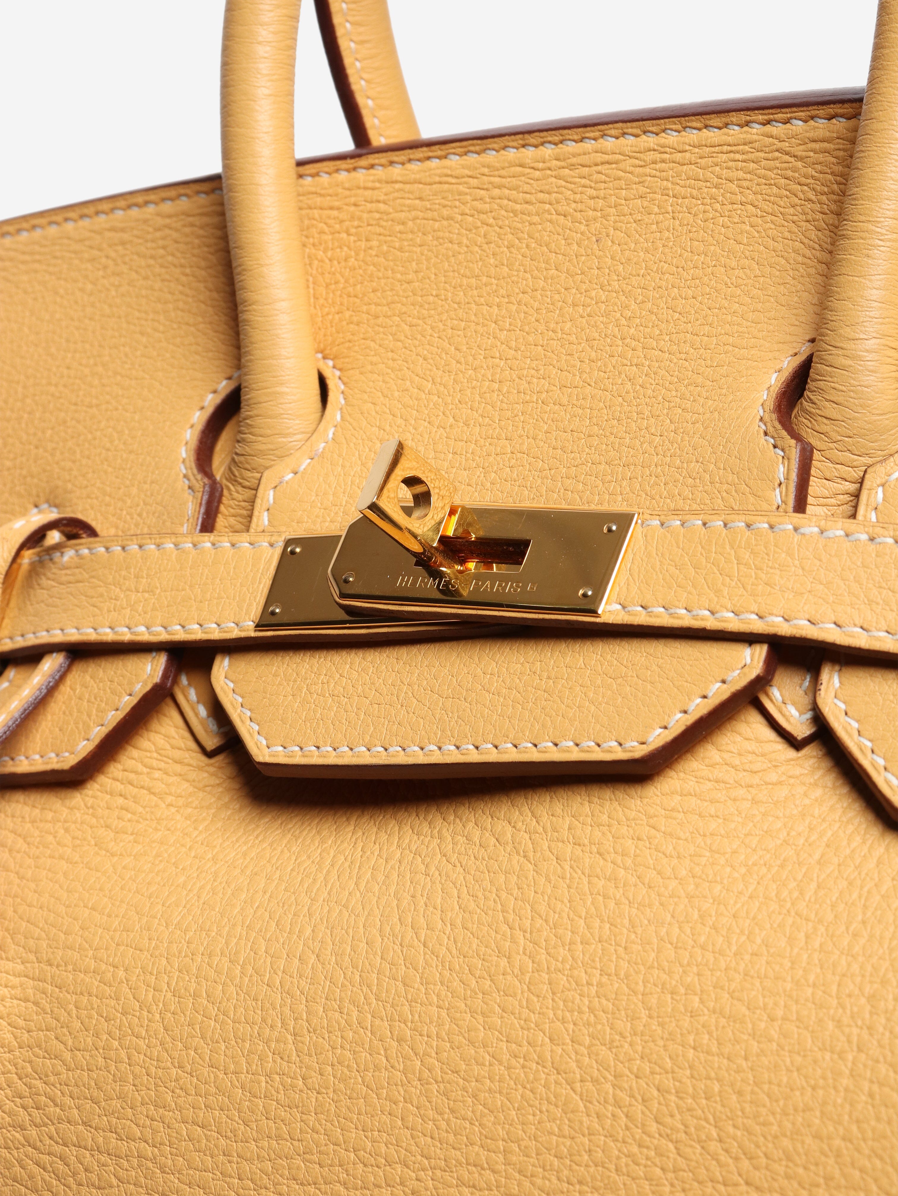 Amber vintage 2004 Birkin 30 HAC bag Top Handle Bags Hermes 