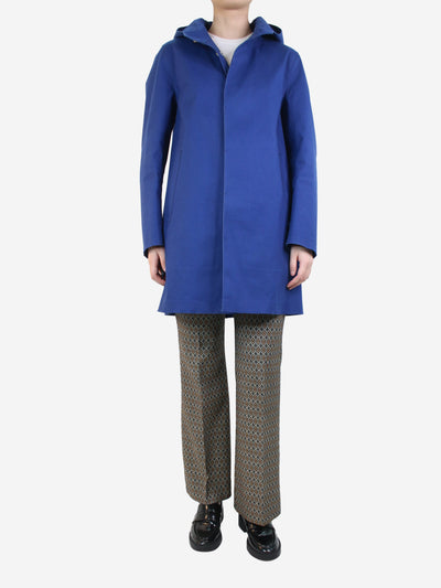 Blue hooded mackintosh - size S Coats & Jackets Mackintosh 