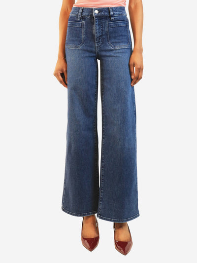 Blue Le Slim Palazzo jeans - size UK 6 Denim Frame 