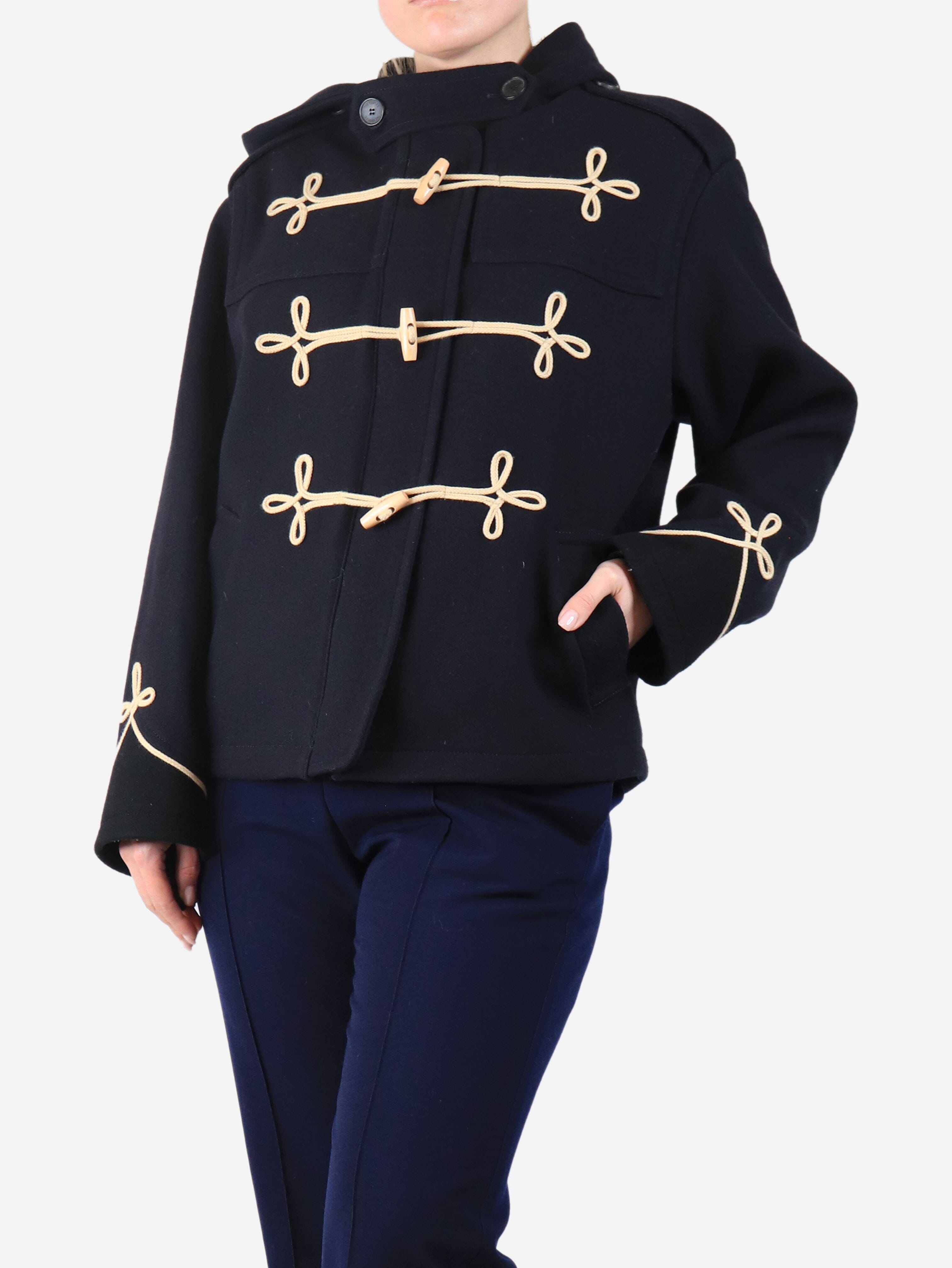 Navy hooded duffle peacoat - size UK 8 Coats & Jackets The Kooples 