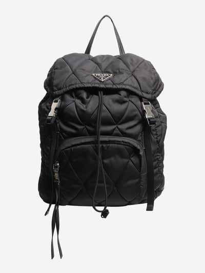 Black quilted nylon backpack Backpacks Prada 