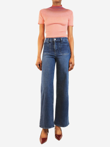 Blue Le Slim Palazzo jeans - size UK 6 alternate image