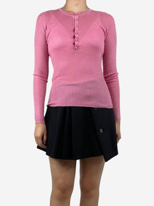 Gabriela Hearst Pink ribbed sweater - size S