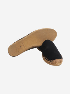 Black canvas espadrilles - size EU 39 (UK 6) Flat Shoes Saint Laurent 