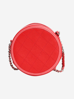 Red 2019 lambskin round crossbody bag Cross-body bags Chanel 