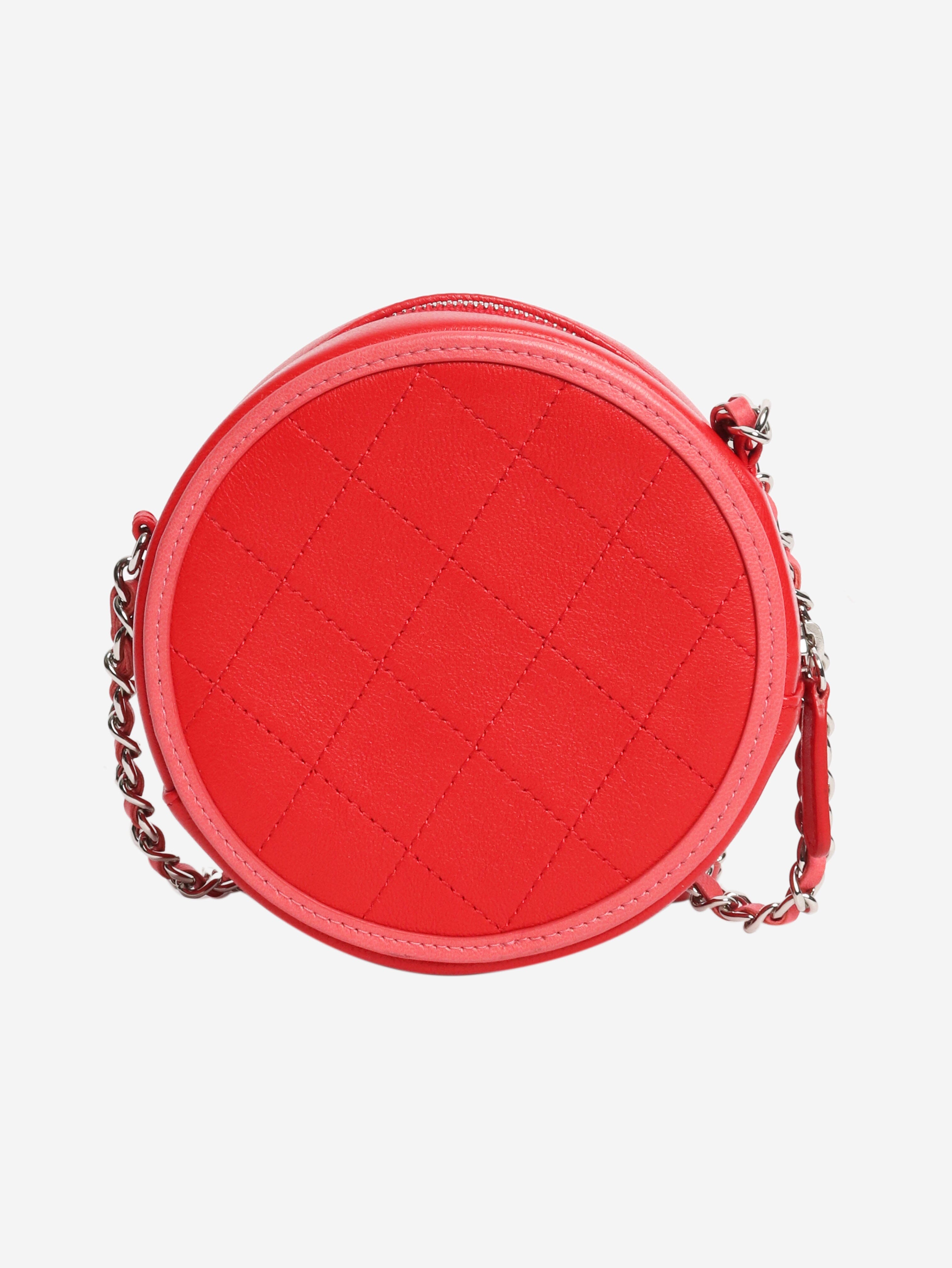Red 2019 lambskin round crossbody bag Cross-body bags Chanel 