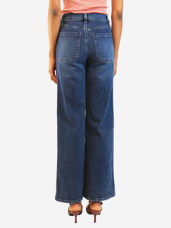 Blue Le Slim Palazzo jeans - size UK 6 Denim Frame 