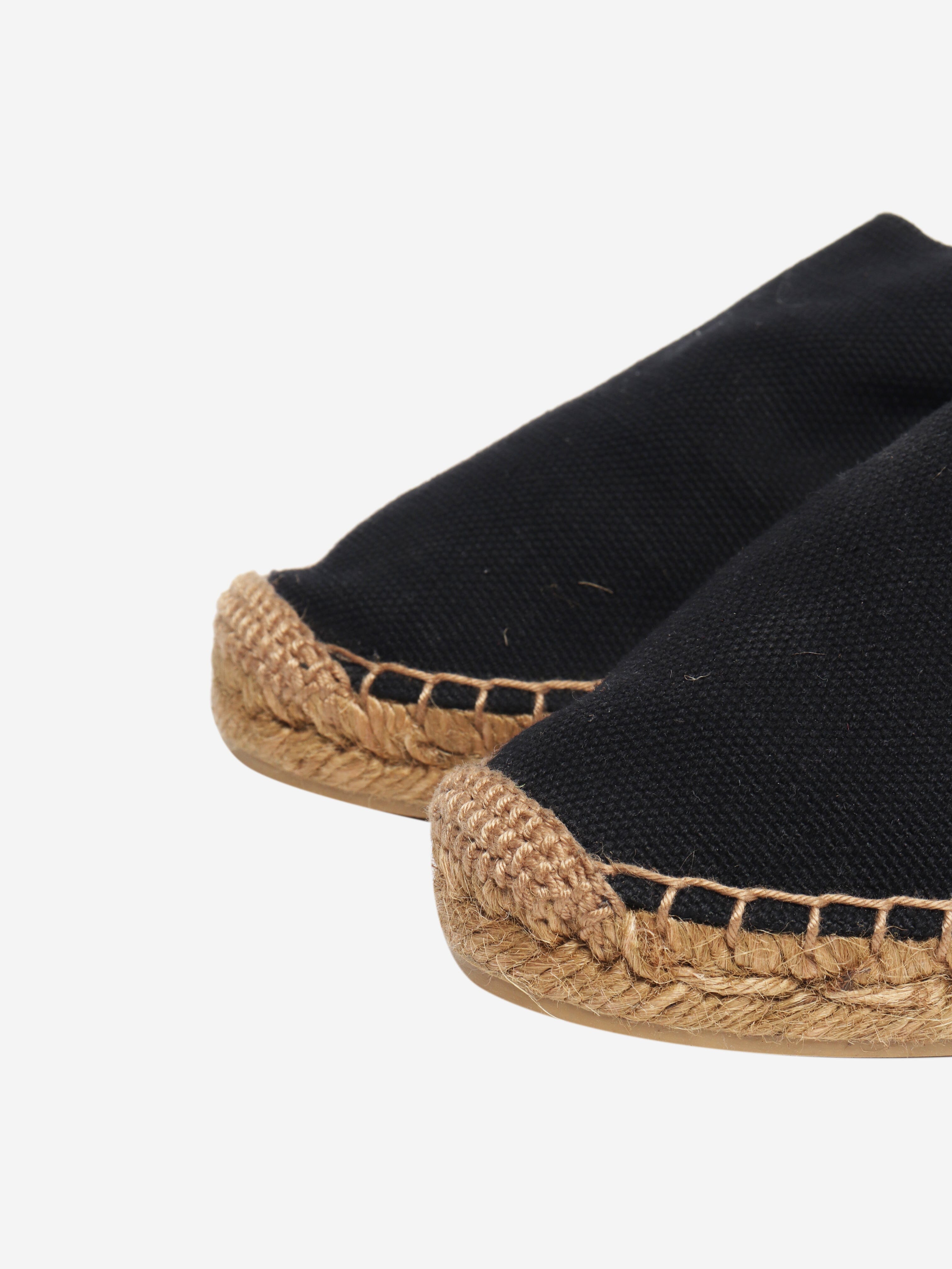 Black canvas espadrilles - size EU 39 (UK 6) Flat Shoes Saint Laurent 