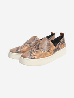Brown snakeskin slip-on sneakers - size EU 39 Trainers Vince 