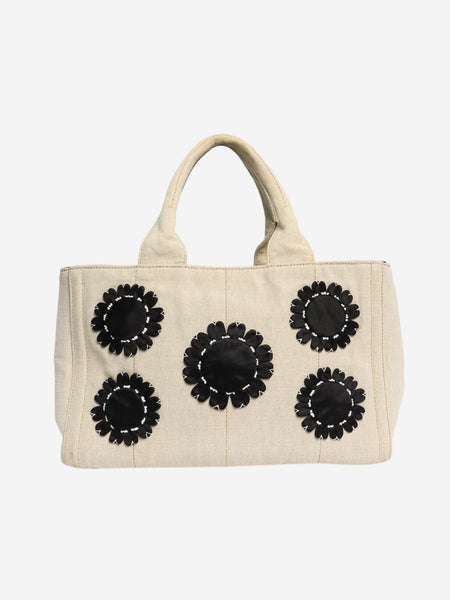 Neutral canvas tote bag product image