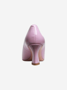 Roger Vivier Lilac patent buckle front block heel pumps - size EU 36