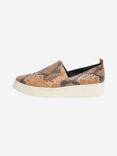 Brown snakeskin slip-on sneakers - size EU 39 Trainers Vince 