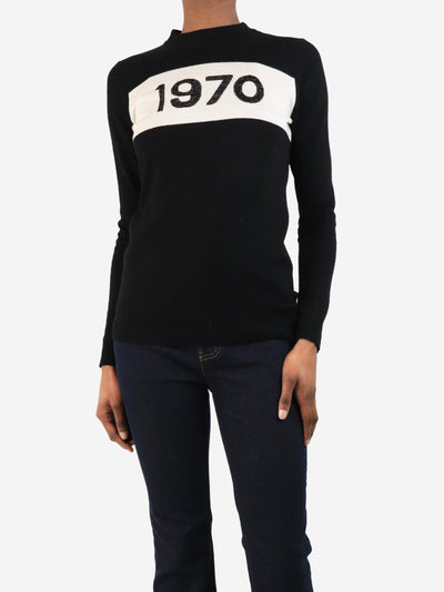Black 1979 colourblock jumper - size XS Knitwear Bella Freud 