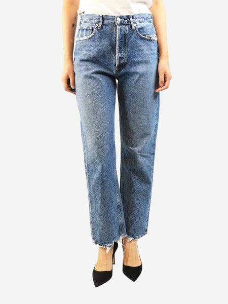 Blue straight-leg jeans - size UK 10 product image