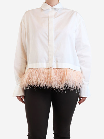 White feather trim shirt - size Tops Sportmax Code 