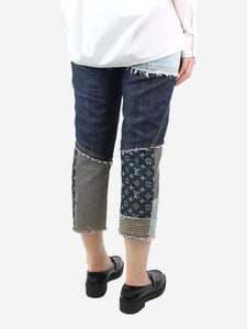 Louis Vuitton Blue patchwork jeans - size UK 12