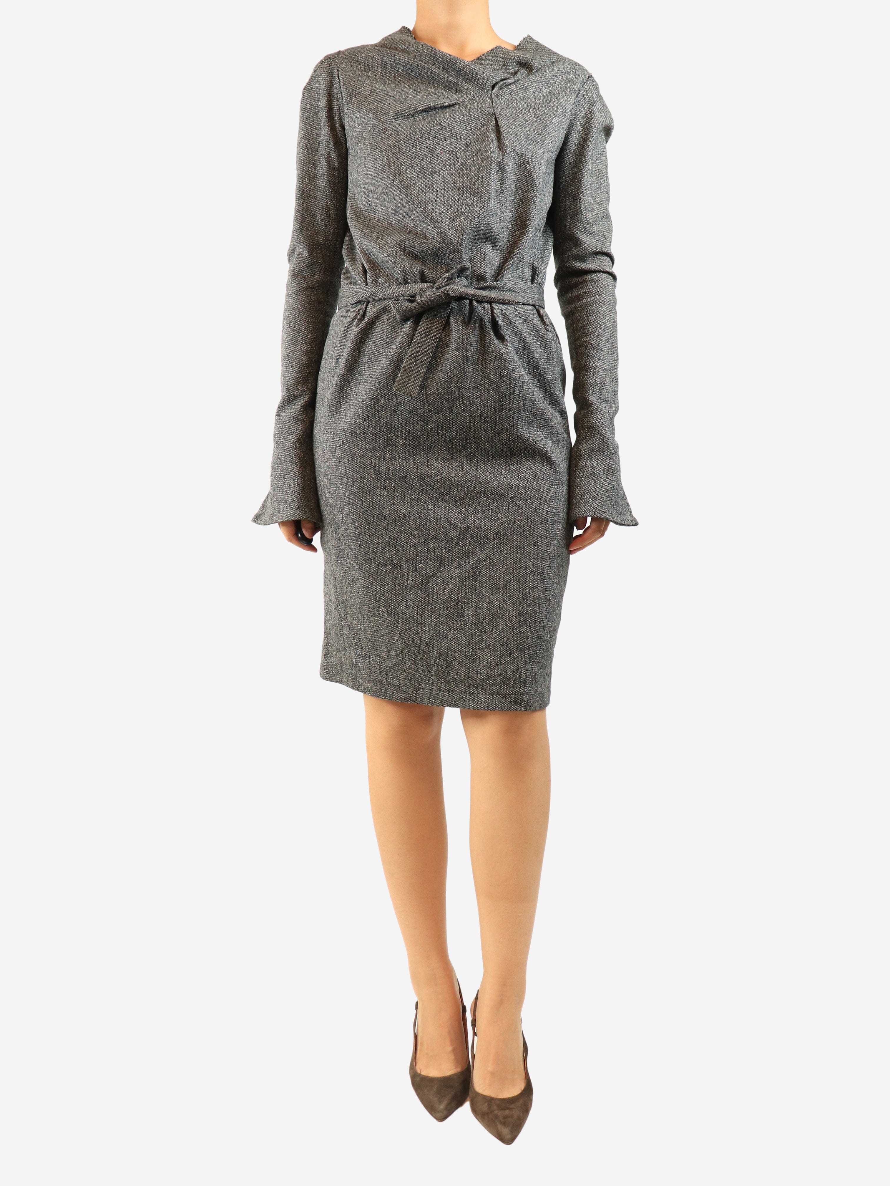 Grey wool midi dress - size UK 14 Dresses Roland Mouret 