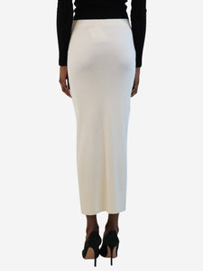 Vince Cream ribbed midi skirt - size XS