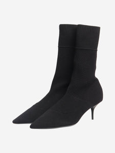 Joseph Black sock knit boots - size EU 40.5 (UK 7.5)