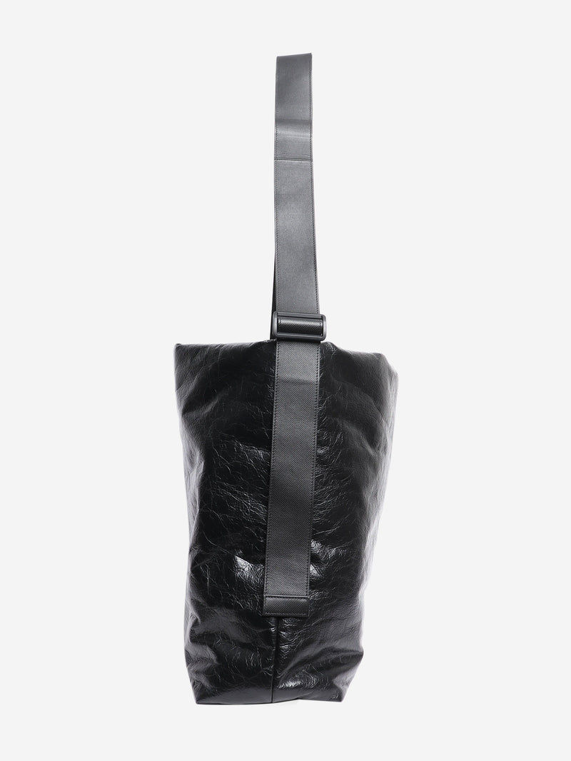 Black crinkled leather tote bag Tote Bags Balenciaga 
