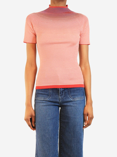 Red ombre striped knit top - size UK 10 Knitwear Missoni 