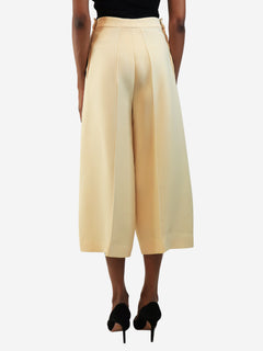 White cropped linen trousers - size XS Trousers Dusan 