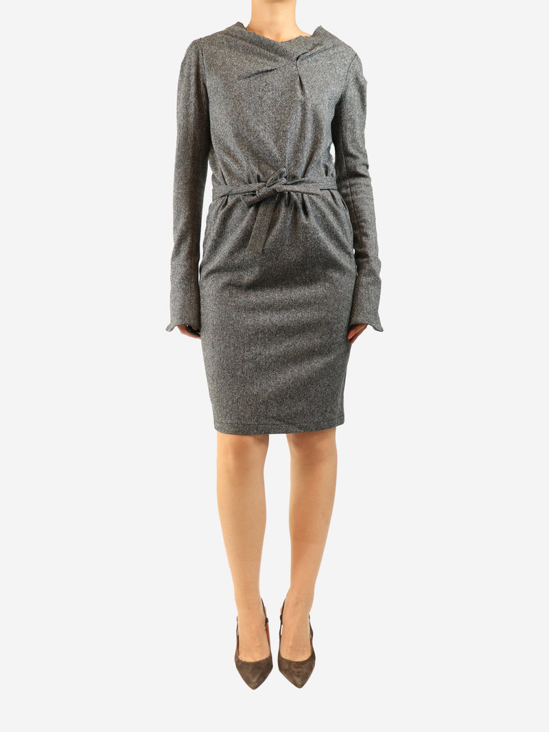 Grey wool midi dress - size UK 14 Dresses Roland Mouret 
