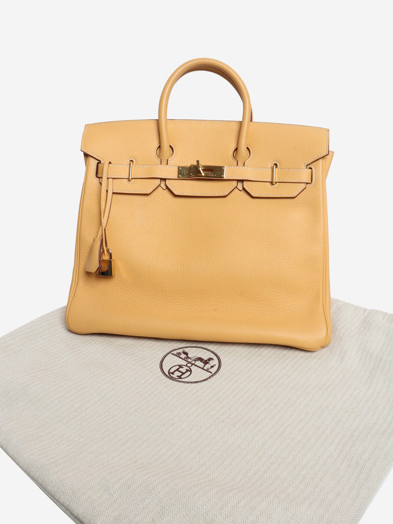 Amber vintage 2004 Birkin 30 HAC bag Top Handle Bags Hermes 
