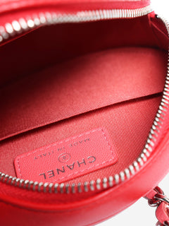 Red 2019 lambskin round crossbody bag Cross-body bags Chanel 