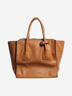 Tan Twin Pocket 2way bag