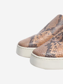 Brown snakeskin slip-on sneakers - size EU 39