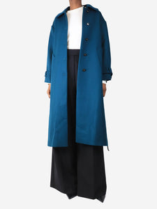 Unique Edition Teal wool coat - size UK 6