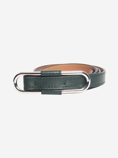 Dark green leather thin belt Belts Ralph Lauren 