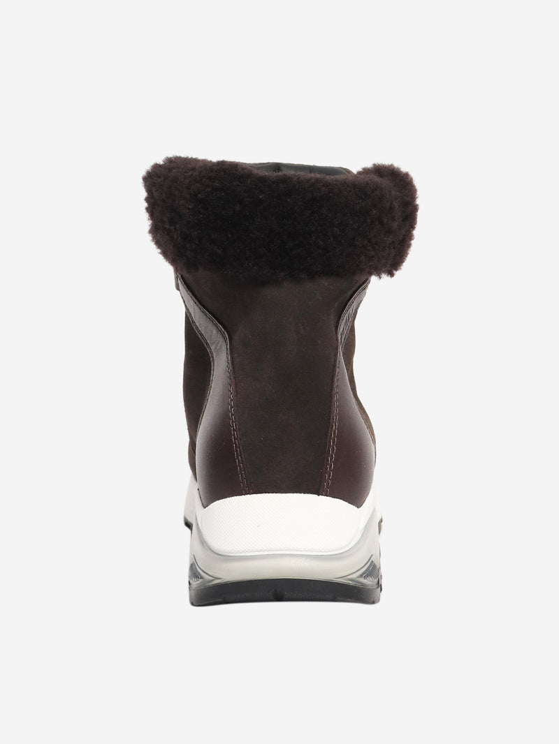 Brown suede ankle boots - size EU 37 Boots See By Chloe 