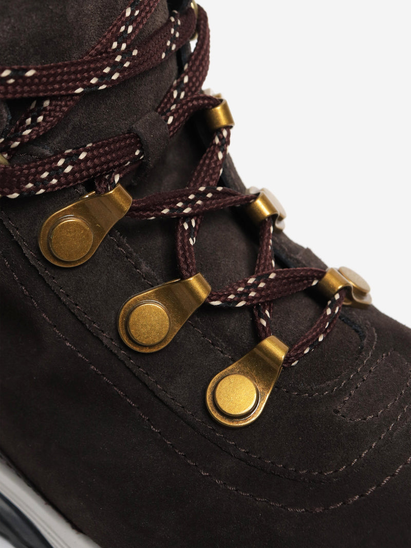 Brown suede ankle boots - size EU 37 Boots See By Chloe 