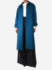 Unique Edition Teal wool coat - size UK 6