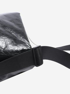 Black crinkled leather tote bag Tote Bags Balenciaga 