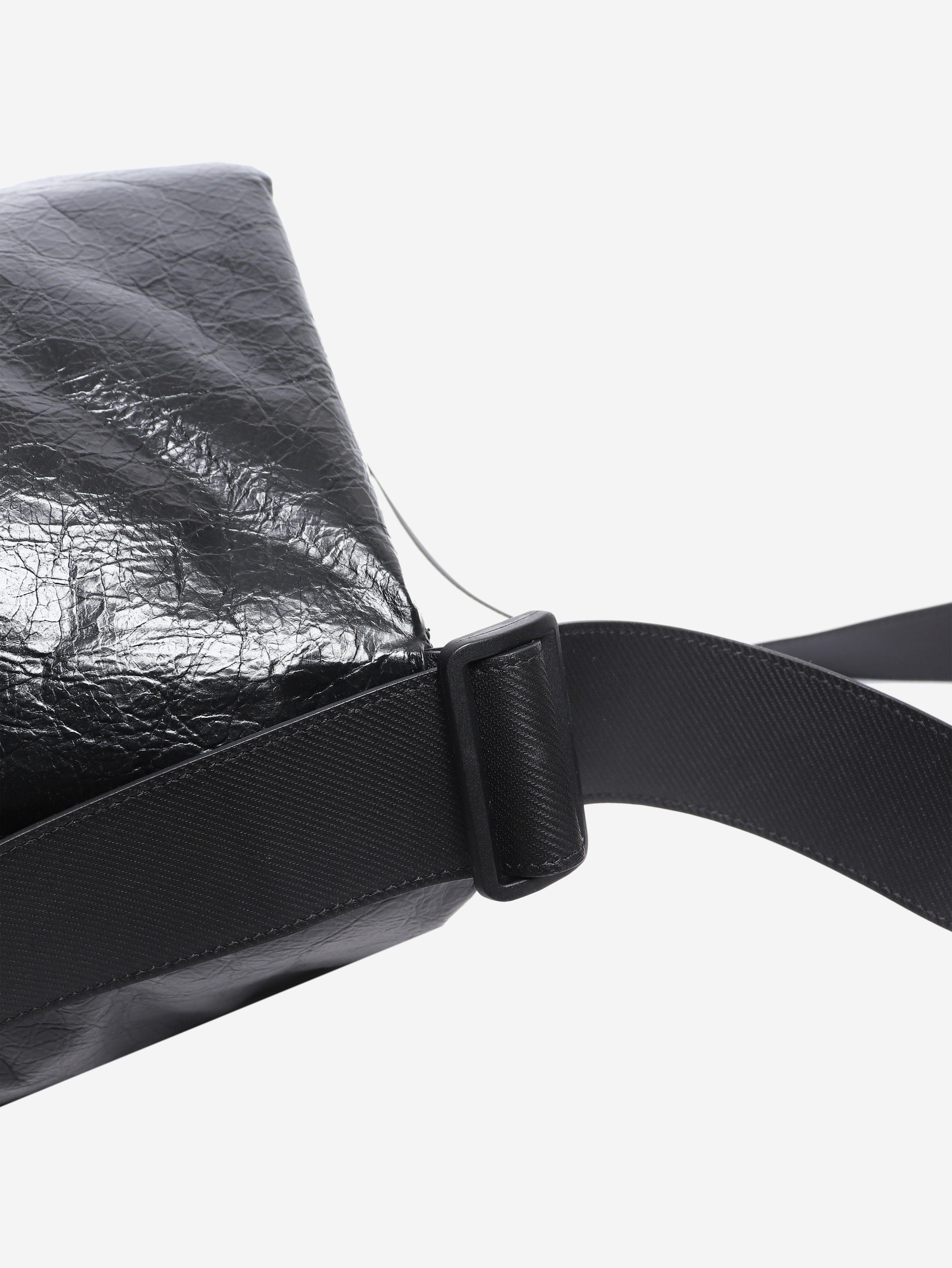 Black crinkled leather tote bag Tote Bags Balenciaga 