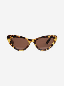 Miu Miu Brown tortoise shell cat-eye sunglasses