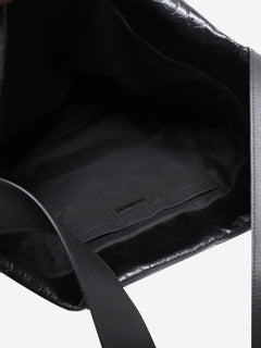 Black crinkled leather tote bag Tote Bags Balenciaga 