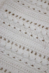 Olistic Cream sleeveless crochet jumper - size M