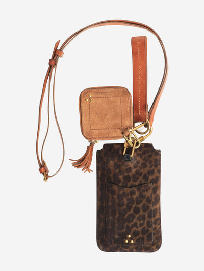 Brown suede pouch bag Cross-body bags Jerome Dreyfuss 