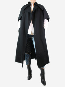 Yohji Yamamoto Y's Black oversized sleeveless coat - size S