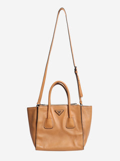 Tan Twin Pocket 2way bag
