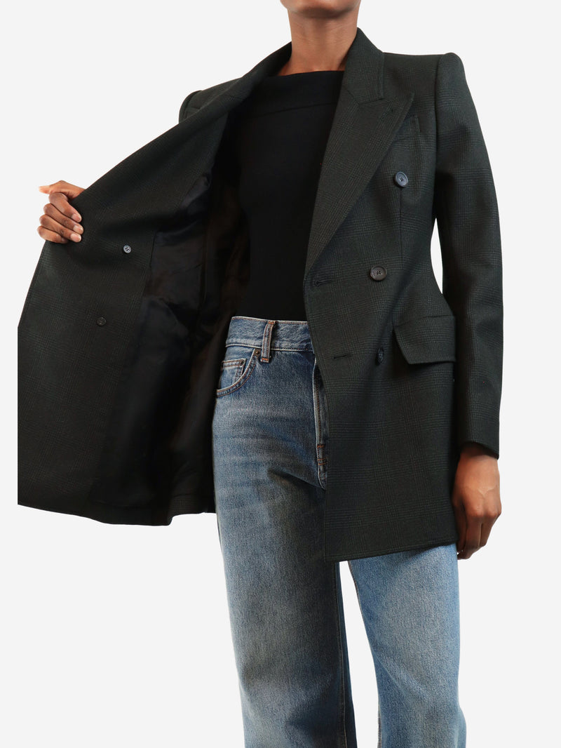 Grey double-breasted blazer - size UK 8 Coats & Jackets Balenciaga 