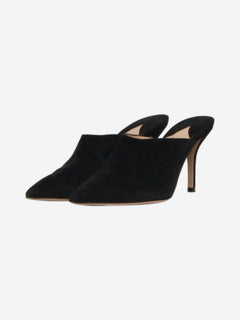 Black suede pointed-toe mules - size EU 37 Heels Paul Andrew 