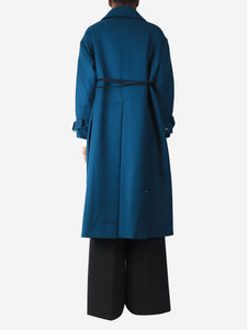 Unique Edition Teal wool coat - size UK 6